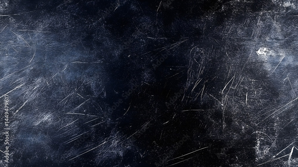Poster dark, textured surface with subtle, distressed patterns.