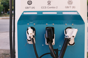 Close-Up Of EV Charging Port