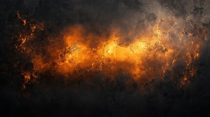 Fiery, dramatic clouds