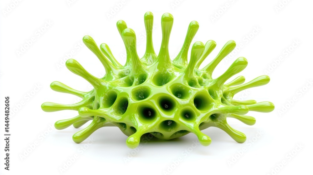 Poster abstract representation of a virus particle