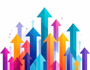 Colorful Abstract Arrows Graphic Design