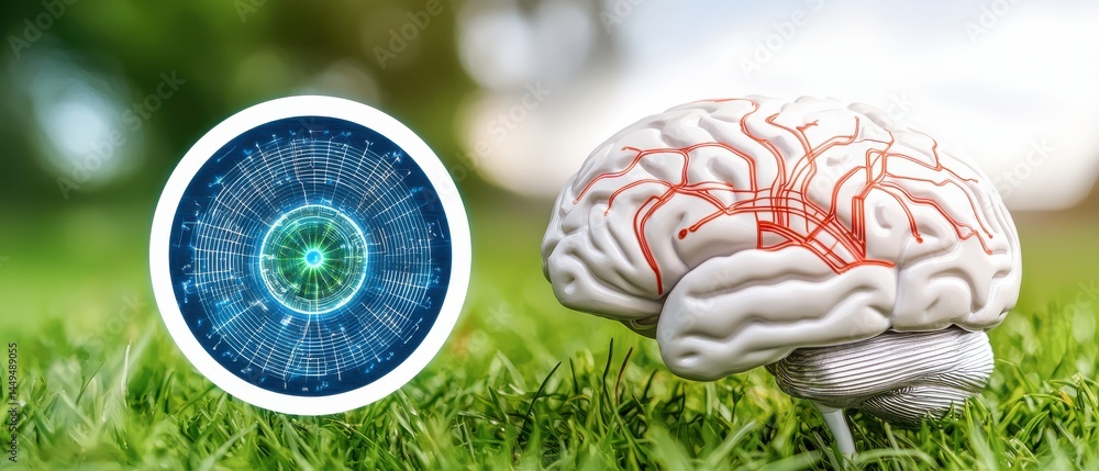 Poster futuristic smart grid ai control in technology nature environment gigapixel content viewpoint