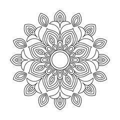 Radiant Energy Mandala Coloring Book Page