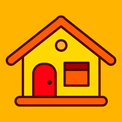 house and home icon on a white background