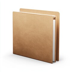 Naklejka premium Brown manila file folder office document organizer paper holder storage system for organization and files