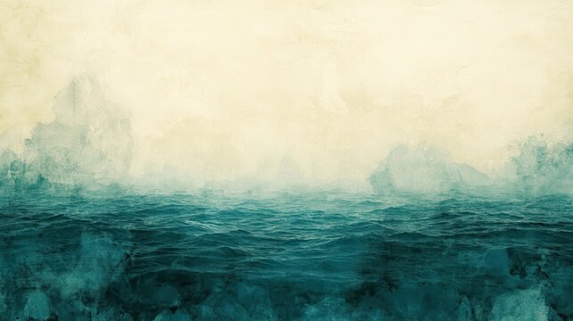 Misty ocean scene - Powered by Adobe