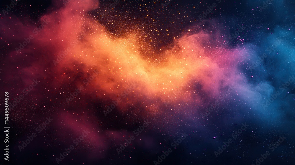 Wall mural nebula in deep space
