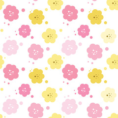 flowers vector. flowers seamless pattern