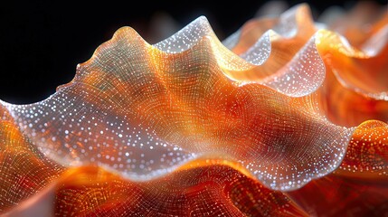 Abstract blurry orange shapes