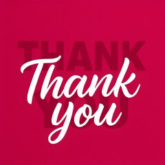 pink color background with thank you