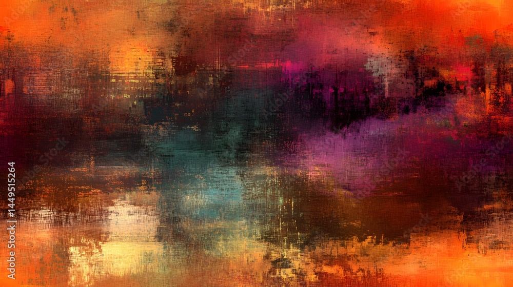 Poster abstract multicolored textured pattern design.