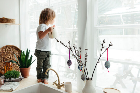 Little One Enjoys a Cozy Morning Indoors