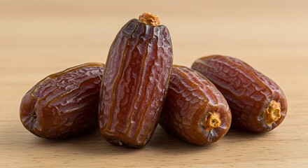 Sweet Medjool Dates Close Up of Fresh Dates