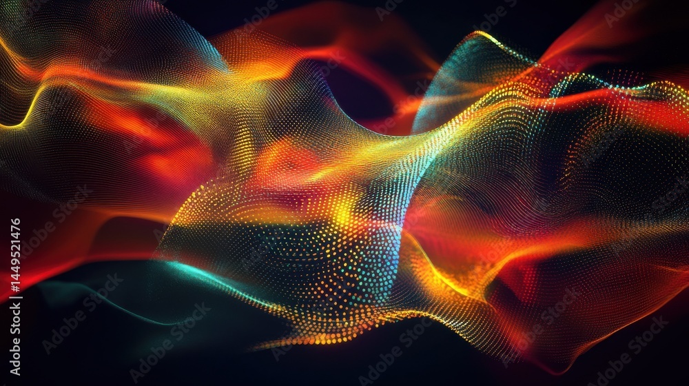 Aufkleber abstract digital background. can be used for technological processes, neural networks and ai, digita