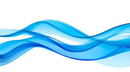 Abstract Blue Waves Flowing Design Background