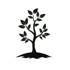 Obraz premium vector tree silhouette