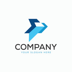 simple arrow logo vector template