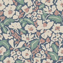 Vector floral seamless pattern