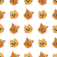 Seamless cute pattern. Pattern for textiles in hand draw style
