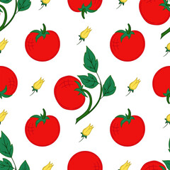 Pattern for textile or kitchen in hand draw style. Seamless pattern
