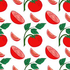 Pattern for textile or kitchen in hand draw style. Seamless pattern