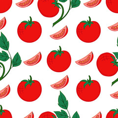 Pattern for textile or kitchen in hand draw style. Seamless pattern
