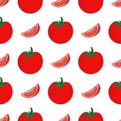 Pattern for textile or kitchen in hand draw style. Seamless pattern