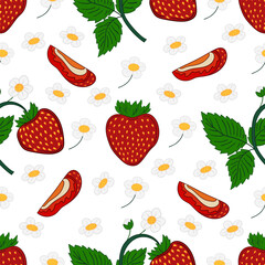 Pattern for textile or kitchen in hand draw style. Seamless pattern