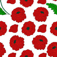 Pattern for textile or kitchen in hand draw style. Seamless pattern