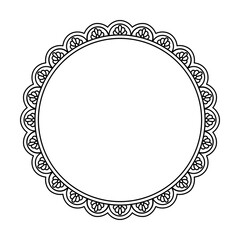 Whirling Petal Fantasy Mandala Coloring Book Page