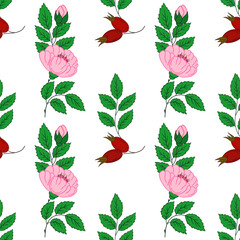 Pattern for textile or kitchen in hand draw style. Seamless pattern