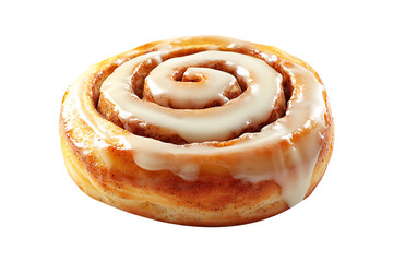 Cinnamon roll isolated on transparent background