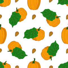 Pattern for textile or kitchen in hand draw style. Seamless pattern