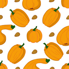 Pattern for textile or kitchen in hand draw style. Seamless pattern