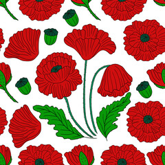 Pattern for textile or kitchen in hand draw style. Seamless pattern