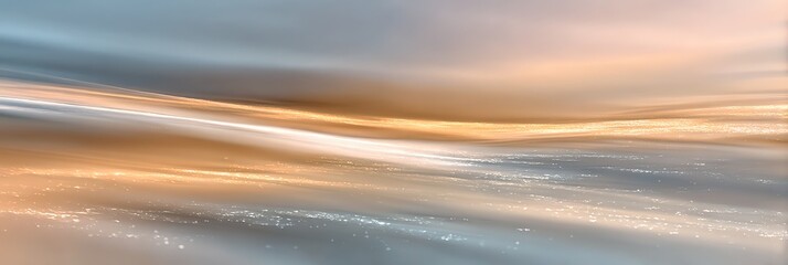 Obraz premium A vast, smooth light background blending warm whites and ultra-pale pastels. Soft ripples and a luminous veil create a dreamy, serene vibe—perfect for calming visuals