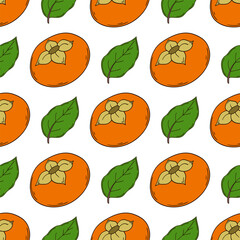 Pattern for textile or kitchen in hand draw style. Seamless pattern