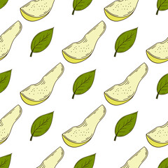 Pattern for textile or kitchen in hand draw style. Seamless pattern