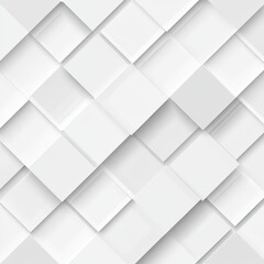 Fototapeta premium Modern white and light grey square overlapped pattern on background with shadow. white background. Minimal geometric white light background abstract design. Elegant white and grey Background.