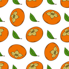 Pattern for textile or kitchen in hand draw style. Seamless pattern