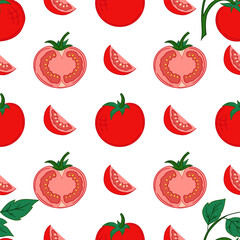 Pattern for textile or kitchen in hand draw style. Seamless pattern