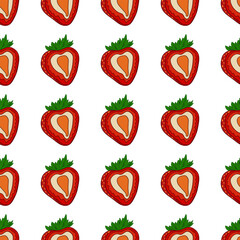 Pattern for textile or kitchen in hand draw style. Seamless pattern