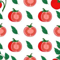 Pattern for textile or kitchen in hand draw style. Seamless pattern