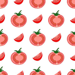 Pattern for textile or kitchen in hand draw style. Seamless pattern