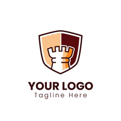 fortress esport logo sign vector design