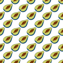 Pattern for textile or kitchen in hand draw style. Seamless pattern