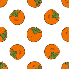 Pattern for textile or kitchen in hand draw style. Seamless pattern