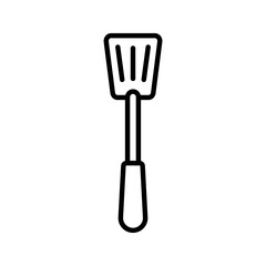 Set of icons of spatula, tool for frying, for mobile concept and web design. vector illustration on white background
