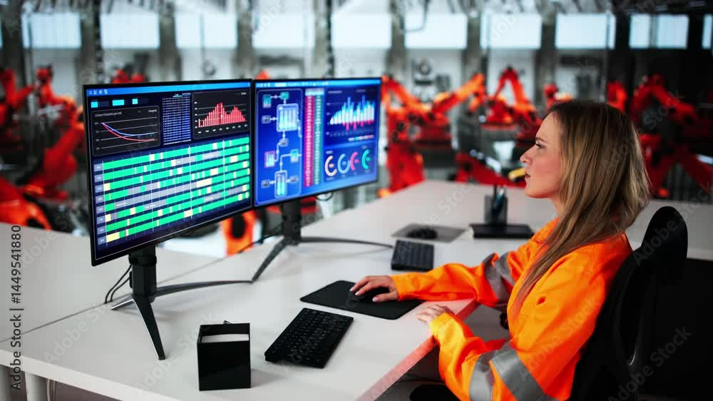 Poster Scada Desktop Software On Computer