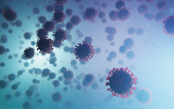Viruse infection close up